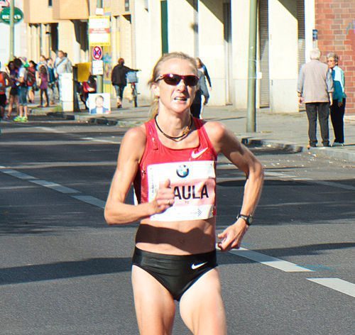 Paula Radcliffe løper maraton